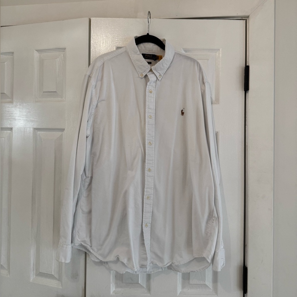 Ralph Lauren Polo White Button Down Shirt pony